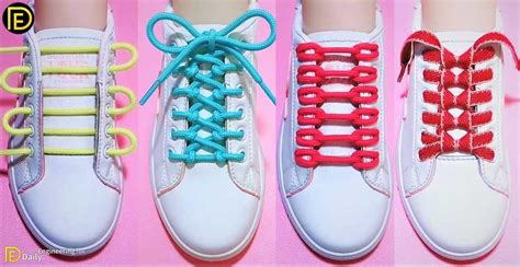 creative ways to tie shoelaces.